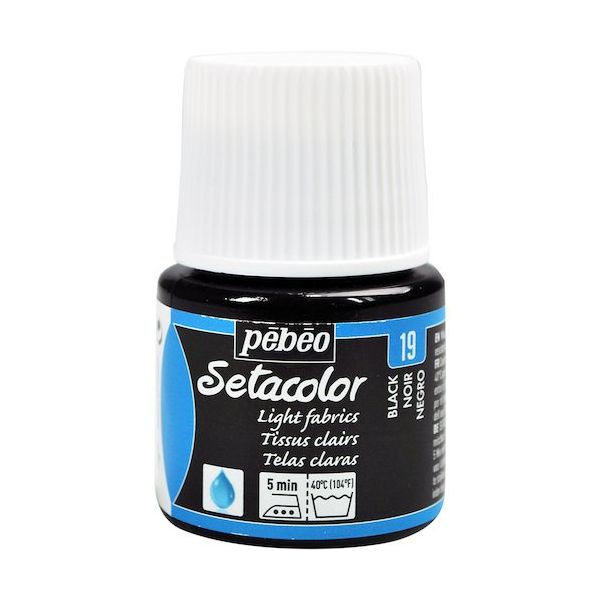 ペベオ・ジャポン ペベオ 布用水性アクリル絵具セタカラー透明色 45ml ブラックレーキ 329019 1本 575-8804（直送品）