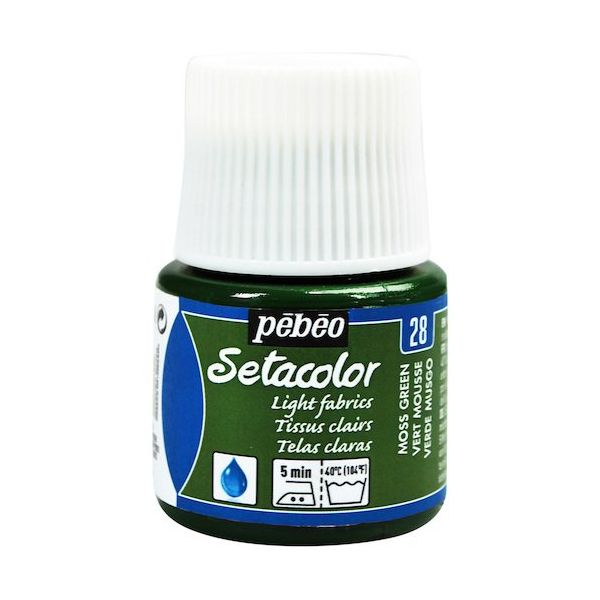 ペベオ・ジャポン ペベオ 布用水性アクリル絵具セタカラー透明色 45ml モスグリーン 329028 1本 575-8763（直送品）
