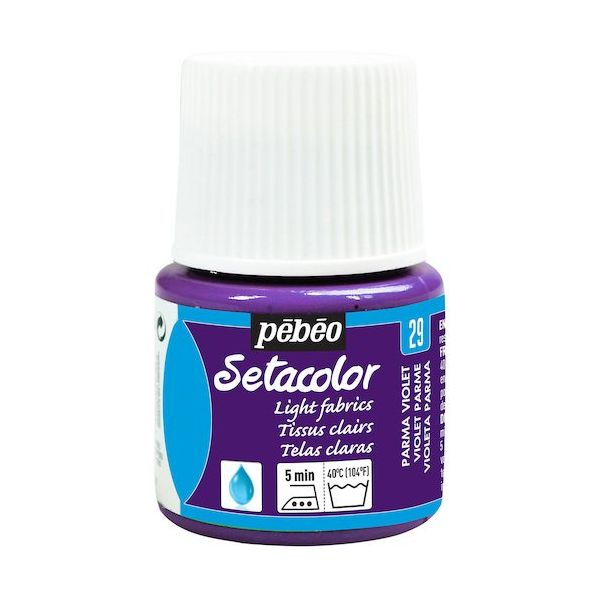 ペベオ・ジャポン ペベオ 布用水性アクリル絵具セタカラー透明色 45ml パルマバイオレット 329029 1本 576-0314（直送品）
