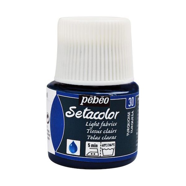 ペベオ・ジャポン ペベオ 布用水性アクリル絵具セタカラー透明色 45ml ターコイズ 329030 1本 575-8794（直送品）