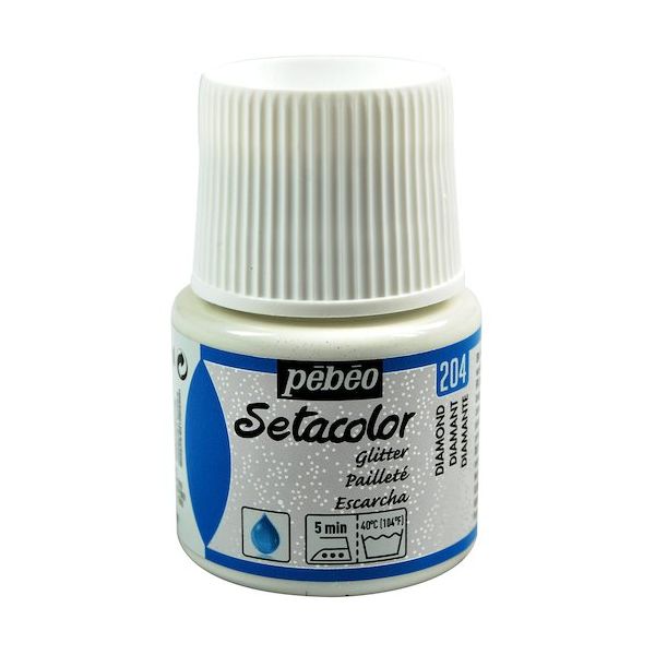 ペベオ・ジャポン ペベオ 布用水性アクリル絵具セタカラーグリッター 45ml ダイアモンド 329204 1本 575-8802（直送品）