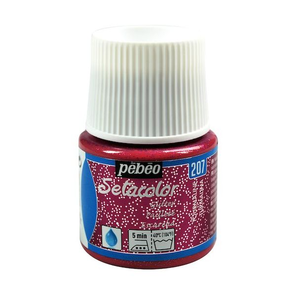 ペベオ・ジャポン ペベオ 布用水性アクリル絵具セタカラーグリッター 45ml トルマリン 329207 1本 576-0299（直送品）