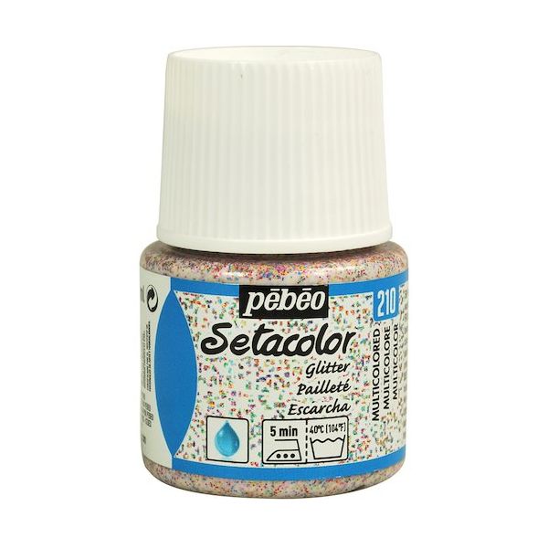 ペベオ・ジャポン ペベオ 布用水性アクリル絵具セタカラーグリッター 45ml マルチカラー 329210 1本 575-8811（直送品）