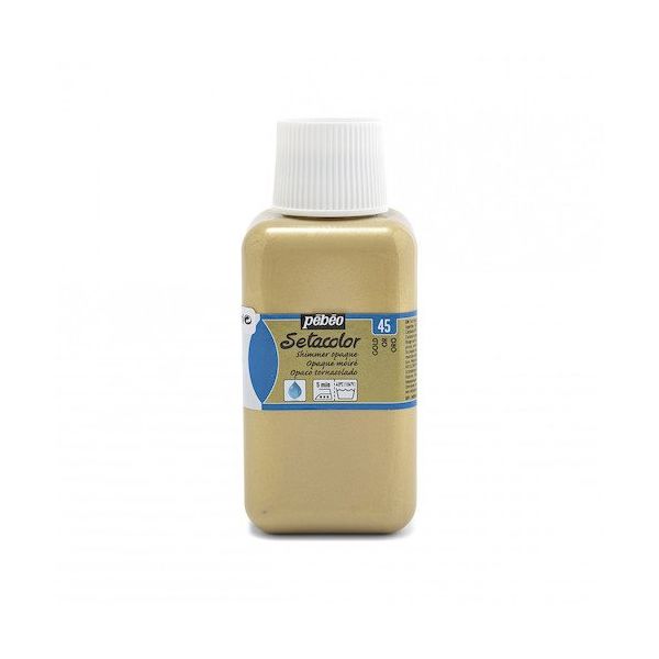 ペベオ・ジャポン Pebeo 布用水性アクリル絵具セタカラー不透明 250ml ゴールド 296045 1本 576-0317（直送品）