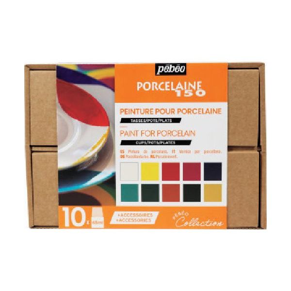 ペベオ・ジャポン ペベオ ポーセレン150 アトリエコレクション 10色x45ml+アクセサリー 758471 1個 593-9876（直送品）