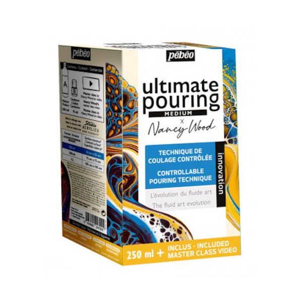 ペベオ・ジャポン Pebeo アルティメット ポーリングメディウム 250mlキット(触媒・B液15mlボトル入り) 524700 1個（直送品）