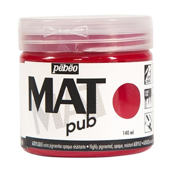 ペベオ・ジャポン ペベオ マットピュブ 140ml NO.07 カーマインレッド 256007 1本 594-2582（直送品）