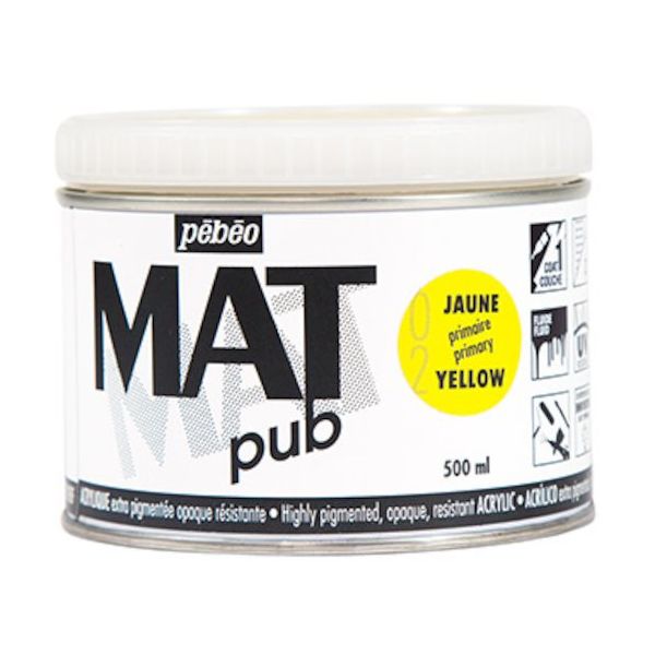 ペベオ・ジャポン ペベオ マットピュブ 500ml NO.02 プライマリーイエロー 257002 1本 594-2590（直送品）