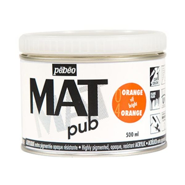ペベオ・ジャポン ペベオ マットピュブ 500ml NO.04 ブライトオレンジ 257004 1本 594-2564（直送品）