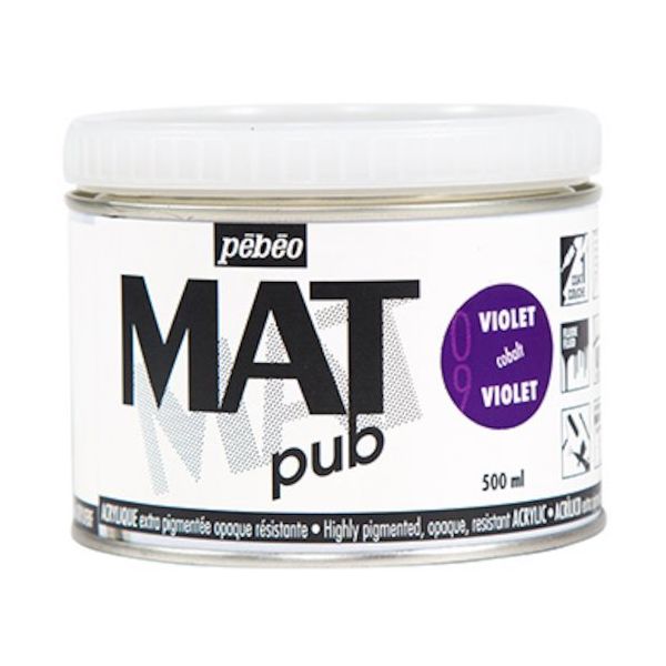 ペベオ・ジャポン ペベオ マットピュブ 500ml NO.09 コバルトバイオレット 257009 1本 594-2568（直送品）