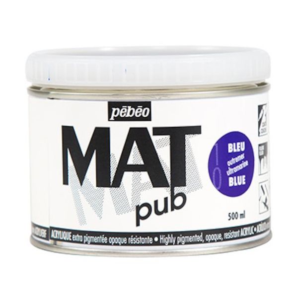 ペベオ・ジャポン ペベオ マットピュブ 500ml NO.10 ウルトラマリンブルー 257010 1本 594-2575（直送品）
