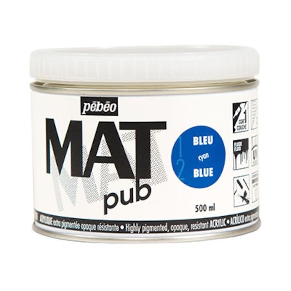 ペベオ・ジャポン ペベオ マットピュブ 500ml NO.12 シアンブルー 257012 1本 594-2595（直送品）
