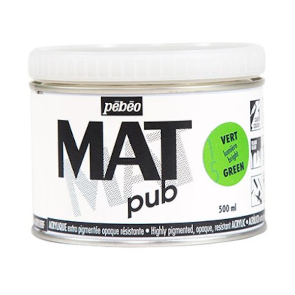 ペベオ・ジャポン ペベオ マットピュブ 500ml NO.15 ブライトグリーン 257015 1本 594-1079（直送品）