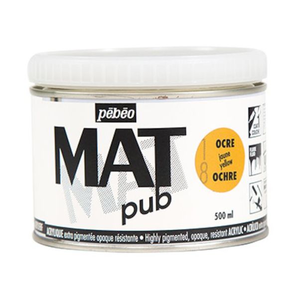 ペベオ・ジャポン ペベオ マットピュブ 500ml NO.18 イエローオーカー 257018 1本 594-2559（直送品）