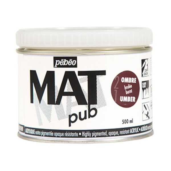 ペベオ・ジャポン ペベオ マットピュブ 500ml NO.20 バーントアンバー 257022 1本 594-2589（直送品）