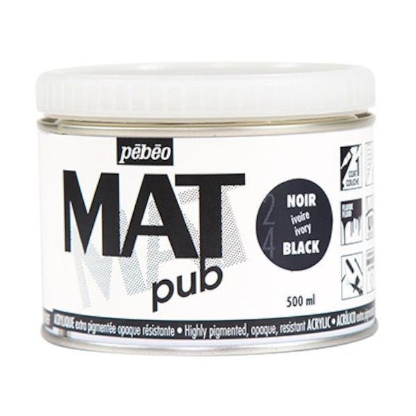 ペベオ・ジャポン ペベオ マットピュブ 500ml NO.24 アイボリーブラック 257024 1本 594-2588（直送品）
