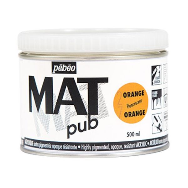 ペベオ・ジャポン ペベオ マットピュブ 500ml NO.27 フルレセントオレンジ 257027 1本 594-2592（直送品）