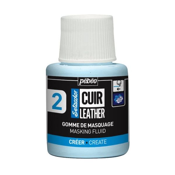 ペベオ・ジャポン Pebeo セタカラーレザー(革用)110mlマスキング液 295654 1本 607-2926（直送品）