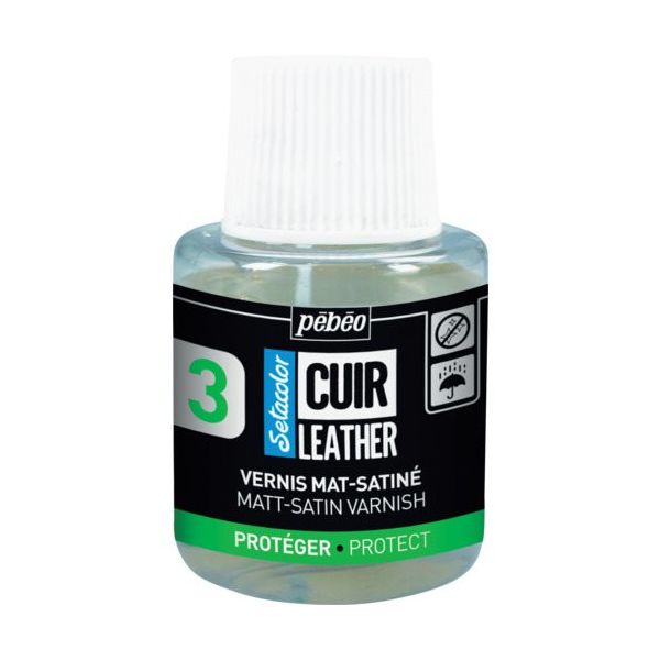 ペベオ・ジャポン Pebeo セタカラーレザー(革用)110mlマット・サテンバーニッシュ 295655 1本 607-2943（直送品）