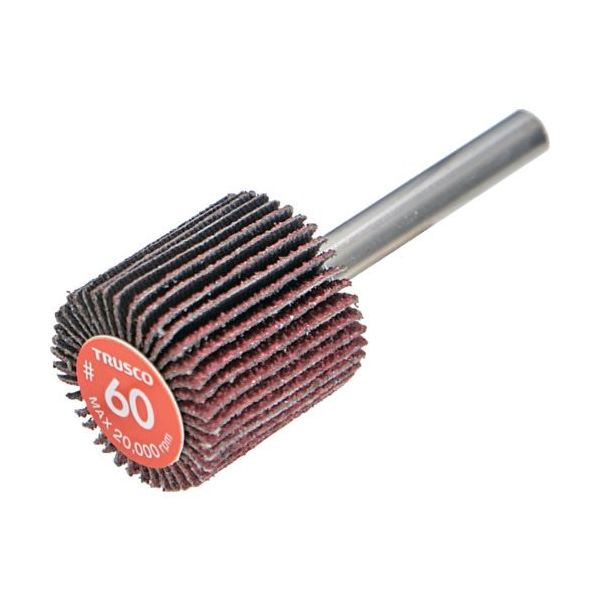 TRUSCO エコノミーフラップホイール 軸径6mm 外径25X幅25X軸長35 #60(5個入) EF2525-60 1箱(5個)（直送品）