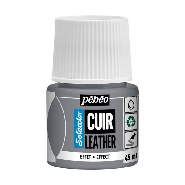 ペベオ・ジャポン Pebeo セタカラーレザー(革用)メタル色 45mlNO.31 メタルシルバー 295631 1本 607-2956（直送品）