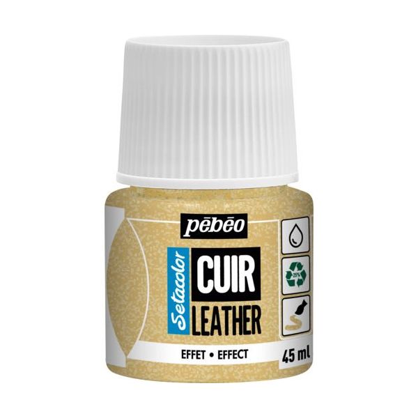 ペベオ・ジャポン Pebeo セタカラーレザー(革用)グリッター色 45mlNO.37 グリッターゴールド 295637 1本（直送品）
