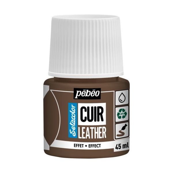 ペベオ・ジャポン Pebeo セタカラーレザー(革用)メタル色 45mlNO.32 メタルブロンズ 295632 1本 607-2950（直送品）