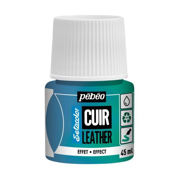 ペベオ・ジャポン Pebeo セタカラーレザー(革用)デュオクローム(偏光)色 45mlNO.42 ブルー/グリーン 295642 1本（直送品）