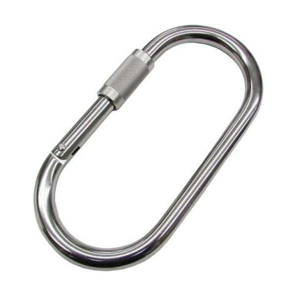水本機械製作所 水本 ステンレス メガカラビナ(環付) 線径12mm 長さ145mm A-3089 1個 653-6220（直送品）