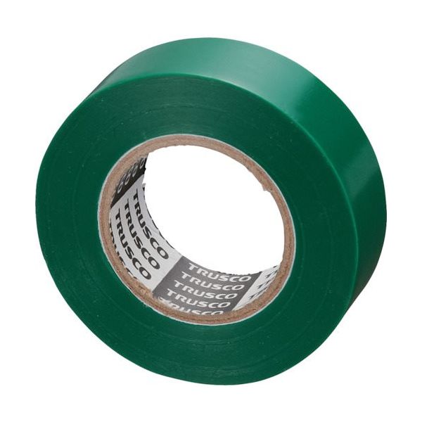トラスコ中山 TRUSCO 脱鉛タイプビニールテープ 19mmX10m 緑 1巻入り GJ2110GN1P 1巻 628-3301（直送品）