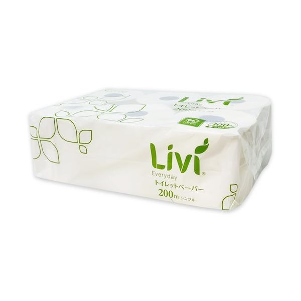 ユニバーサル・ペーパー リビィ 8360リビィトイレットP200M 6R YM4W 1パック(6個) 342-0321（直送品）