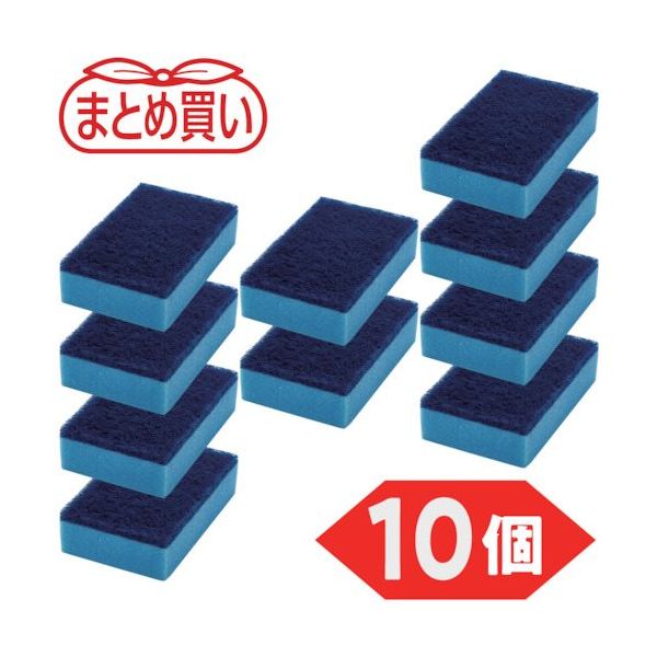 トラスコ中山 TRUSCO まとめ買い ハードスポンジ ブルー 10個入 HSF203-B-10P 1個(10パック) 652-9764（直送品）