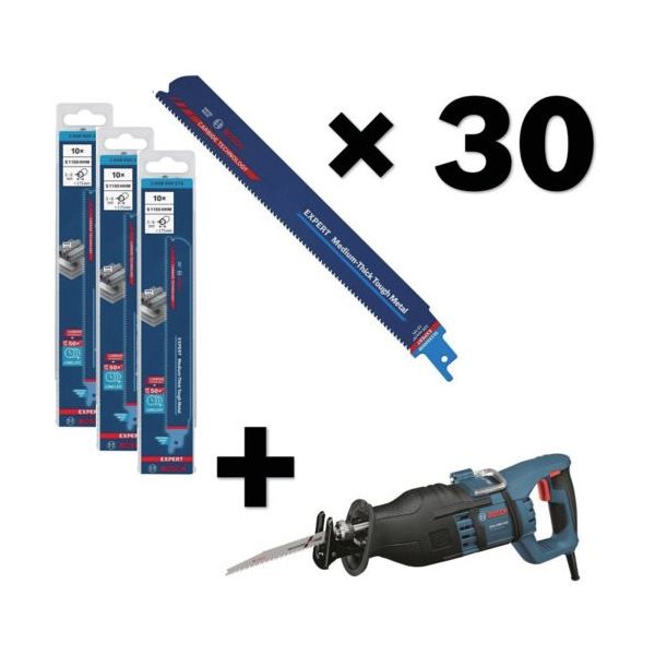 ボッシュ 超硬セーバーソースピード&耐久性ブレード30枚100Vセーバーソーセット S1155HHM30GSA1200PESET 1セット（直送品）