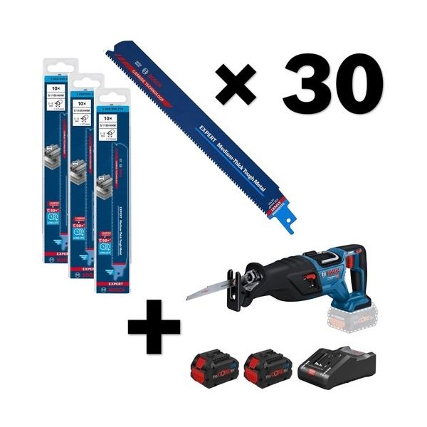 超硬セーバーソースピード&耐久性ブレード30枚18Vコードレスセーバーソーセット S1155HHM30GSA18V-28HSET2 1セット（直送品）