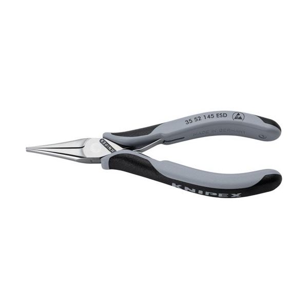 KNIPEX エレクトロニクスプライヤー 静電気対策タイプ 3552-145ESD 1丁 677-8600（直送品）