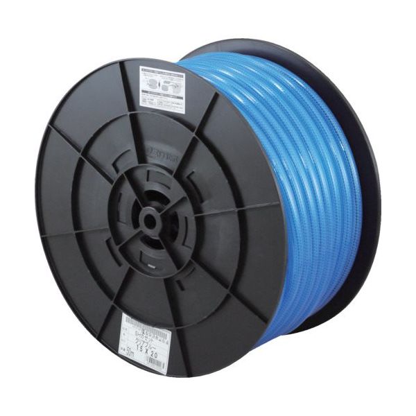 三洋化成 サンヨー SHガゼットホース 15×20 クリアブルー 50mドラム巻 GA-1520H50CB 1巻 652-7489（直送品）