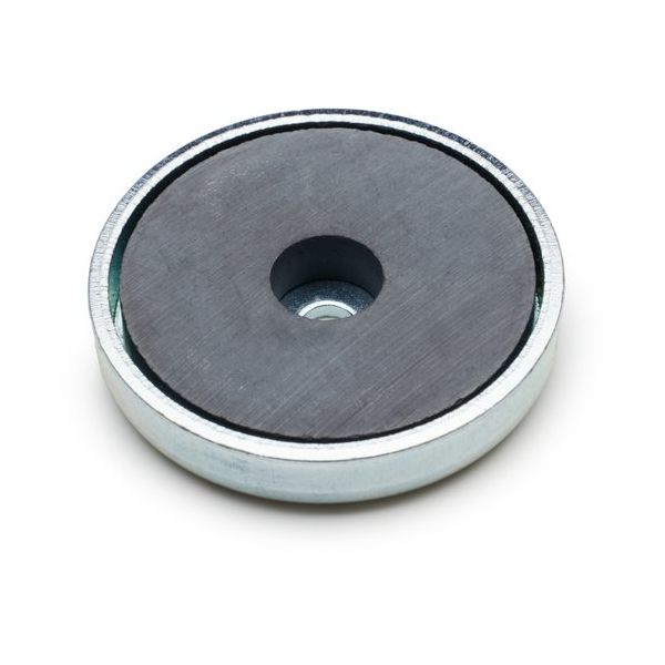 マグエバー MAGEVER フェライト磁石 キャップマグネット 丸型 25R(穴付き) 3C1025R2058 1個 654-1693（直送品）