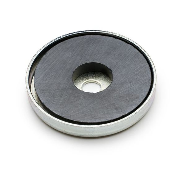 マグエバー MAGEVER フェライト磁石 キャップマグネット 丸型 52R(穴付き) 3C1052R4007 1個 654-1690（直送品）