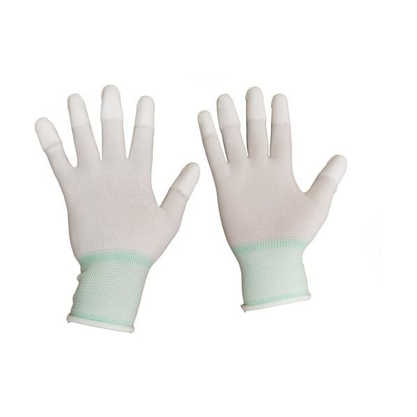 ペンギンエース LOGLOVE指先ウレタン背抜き手袋 白 10双組 Lサイズ LOGLOVE-YUBIUR-WH-L 1袋(10双)（直送品）