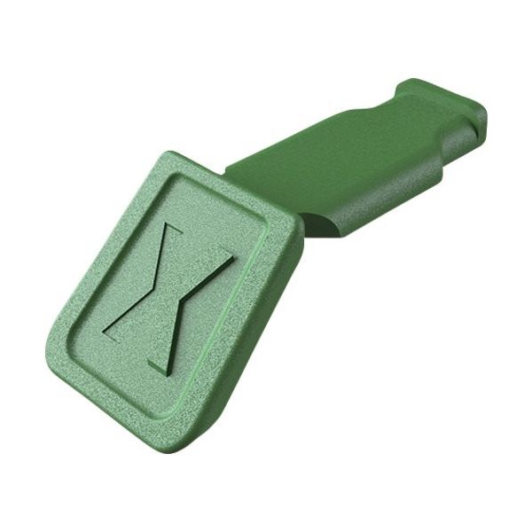 KNIPEX カラーコードクリップ グリーン(10ピース入り) 0061-10CG 1箱(10個) 677-8602（直送品）