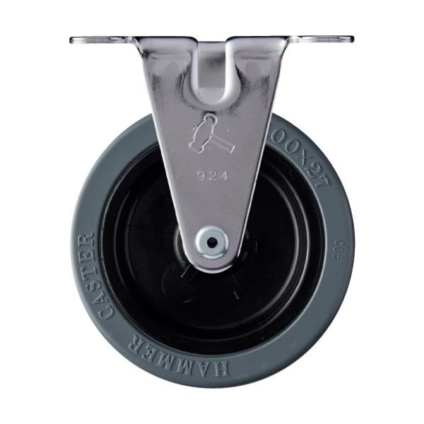 ハンマーキャスター ハンマー 固定式ゴム車輪(ナイロンホイール)100mm 420ER-RN100 1個 854-9695（直送品）