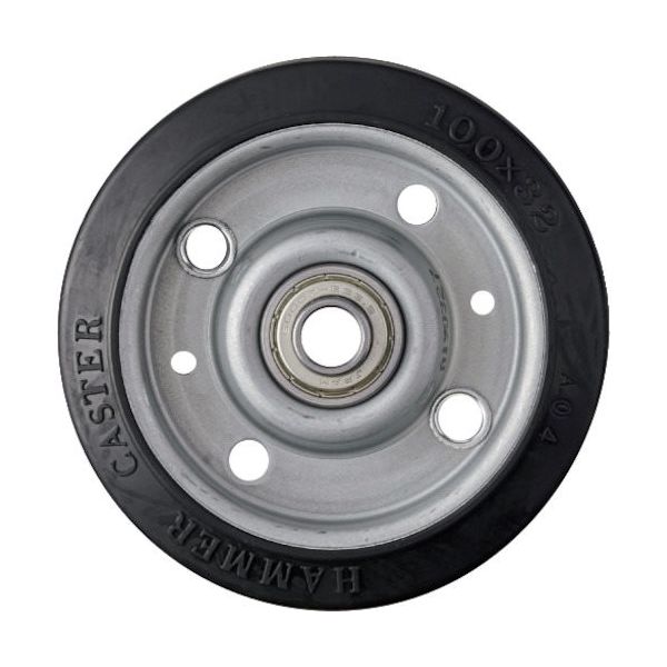 ハンマーキャスター ハンマー 100mm ゴムB車輪 435S-RBB100 1個 336-2113（直送品）
