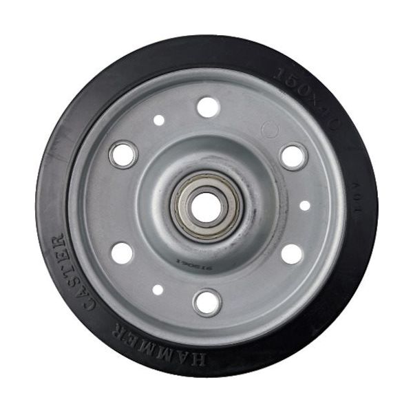 ハンマーキャスター ハンマー 150mm ゴムB車輪 435S-RBB150 1個 337-7844（直送品）