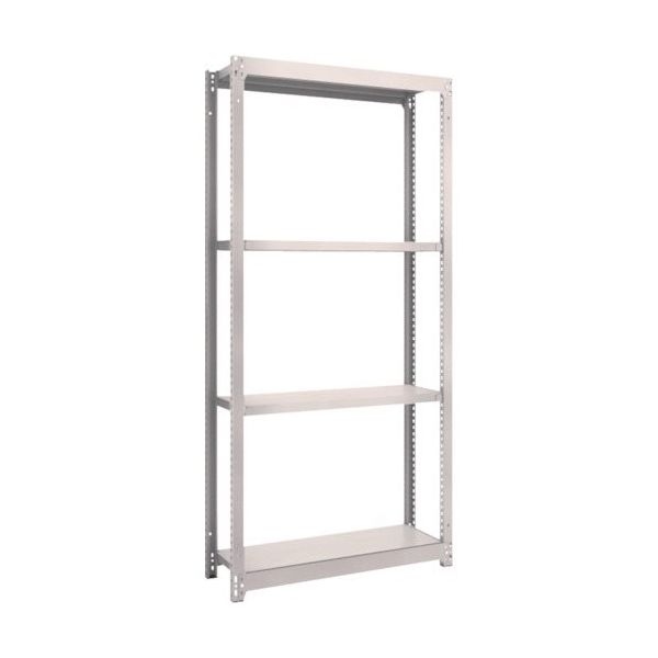 TRUSCO スチールラック M1.5型軽中量棚 1460X595XH2400 4段単体 ネオグレー M1.5-8564 NG（直送品）