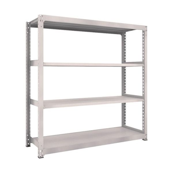 TRUSCO スチールラック M5型中量棚 1500X571XH2100 4段 単体 ネオグレー M5-7564 NG 1セット(1台)（直送品）