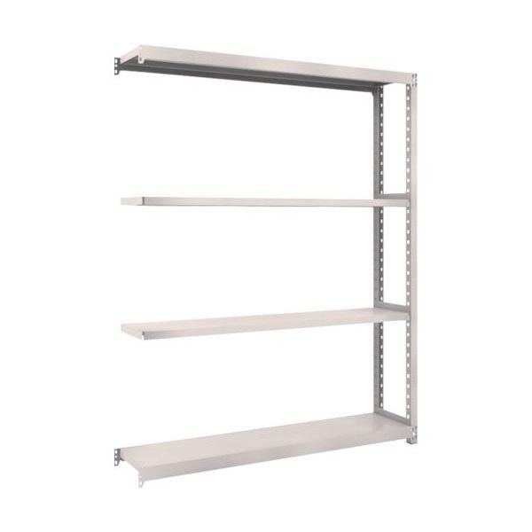 TRUSCO スチールラック M2型軽中量棚 1460X300XH2100 4段 連結 ネオグレー M2-7534B NG 1セット(1台)（直送品）