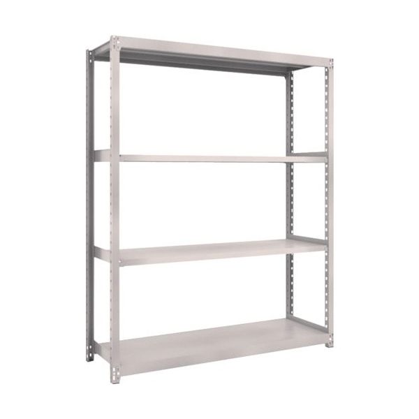 TRUSCO スチールラック M2型軽中量棚 1460X450XH2100 4段 単体 ネオグレー M2-7544 NG 1セット(1台)（直送品）