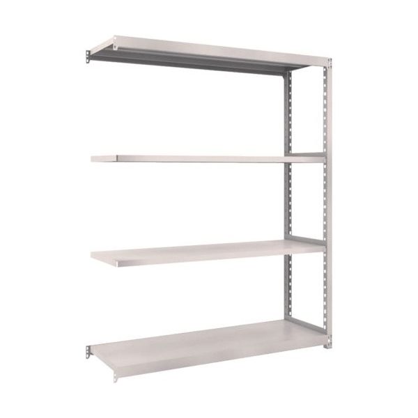 TRUSCO スチールラック M2型軽中量棚 1460X450XH2100 4段 連結 ネオグレー M2-7544B NG 1セット(1台)（直送品）