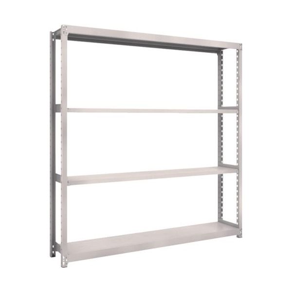 TRUSCO スチールラック M2型軽中量棚 1760X300XH2100 4段 単体 ネオグレー M2-7634 NG 1セット(1台)（直送品）