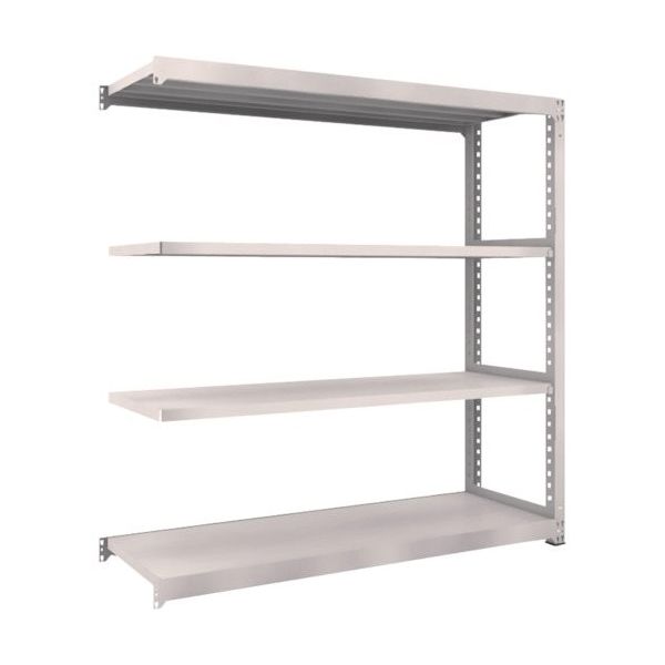 TRUSCO スチールラック M5型中量棚 1500X721XH2100 4段 連結 ネオグレー M5-7574B NG 1セット(1台)（直送品）